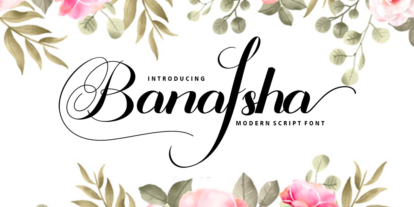 Banafsha Script Font preview